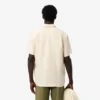 Chemise en lin à manches courtes pour homme, coupe classique