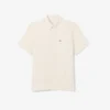 Chemise en lin à manches courtes pour homme, coupe classique