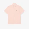 Chemise en lin à manches courtes pour homme, coupe classique