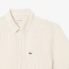 Chemise en lin à manches courtes pour homme, coupe classique
