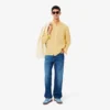 Chemise en lin pour homme, coupe classique