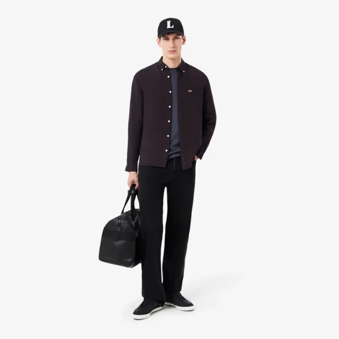 Chemise en lin pour homme, coupe classique Chemise en lin pour homme, coupe classique
