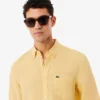 Chemise en lin pour homme, coupe classique