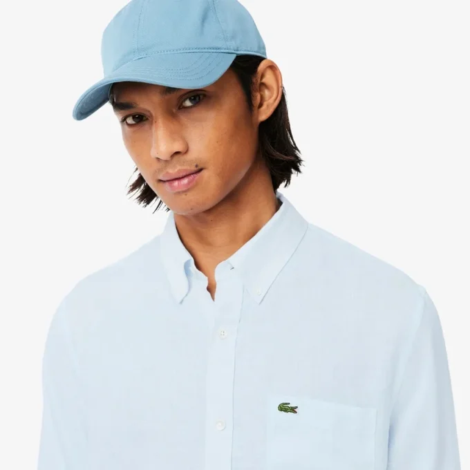 Chemise en lin pour homme, coupe classique Chemise en lin pour homme, coupe classique