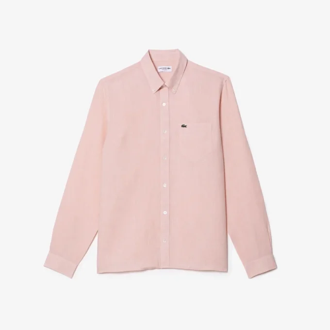 Chemise en lin pour homme, coupe classique Chemise en lin pour homme, coupe classique