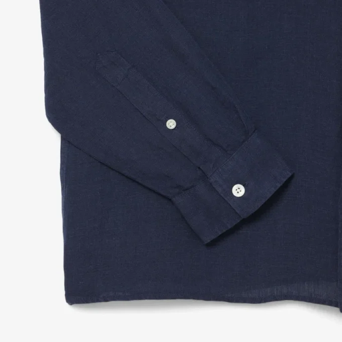 Chemise en lin pour homme, coupe classique