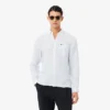Chemise en lin rayée coupe classique pour homme Chemise en lin rayée coupe classique pour homme