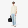 Chemise en lin rayée coupe classique pour homme