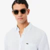 Chemise en lin rayée coupe classique pour homme Chemise en lin rayée coupe classique pour homme
