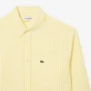 Chemise en lin rayée coupe classique pour homme