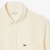 Chemise en lin rayée coupe classique pour homme