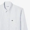 Chemise en lin rayée coupe classique pour homme Chemise en lin rayée coupe classique pour homme
