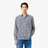 Chemise en popeline à carreaux, coupe classique Chemise en popeline à carreaux, coupe classique
