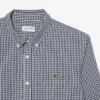 Chemise en popeline à carreaux, coupe classique Chemise en popeline à carreaux, coupe classique