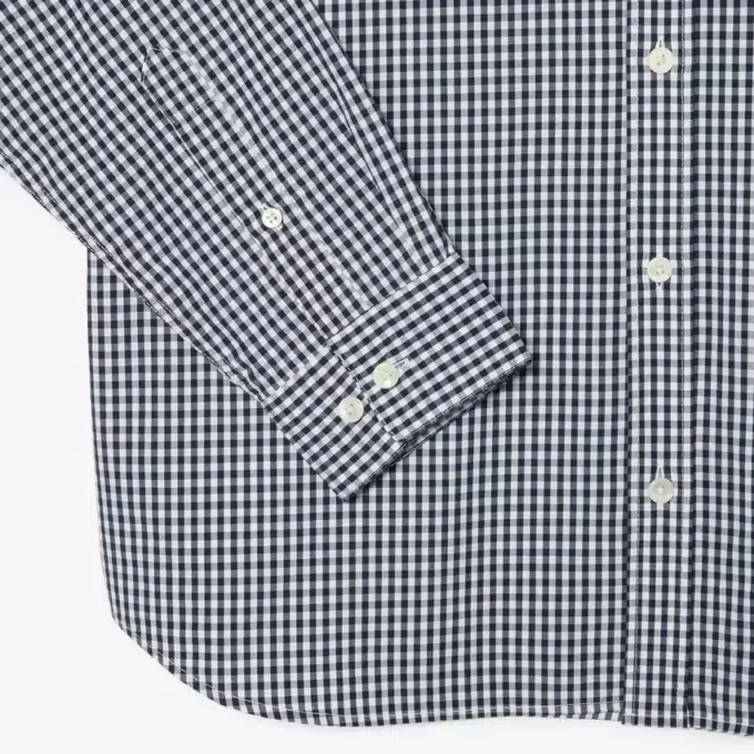 Chemise en popeline à carreaux, coupe classique Chemise en popeline à carreaux, coupe classique