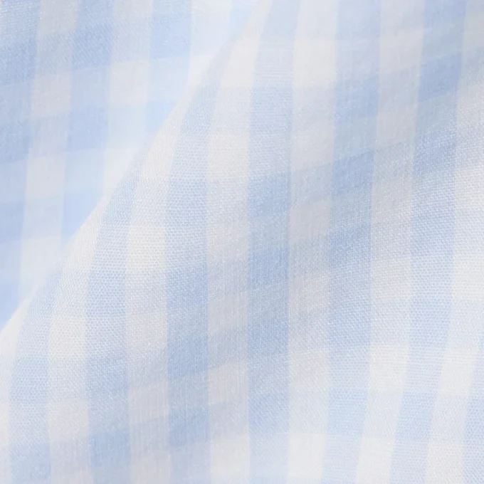 Chemise en popeline à carreaux, coupe classique Chemise en popeline à carreaux, coupe classique