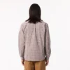 Chemise en popeline à carreaux pour homme, coupe classique