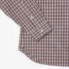 Chemise en popeline à carreaux pour homme, coupe classique