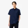 Chemise en popeline à manches courtes, coupe classique