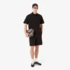 Chemise en popeline à manches courtes et coupe décontractée