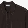 Chemise en popeline à manches courtes et coupe décontractée