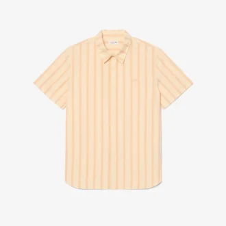 Chemise en popeline rayée coupe classique