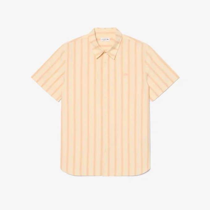 Chemise en popeline rayée coupe classique Chemise en popeline rayée coupe classique