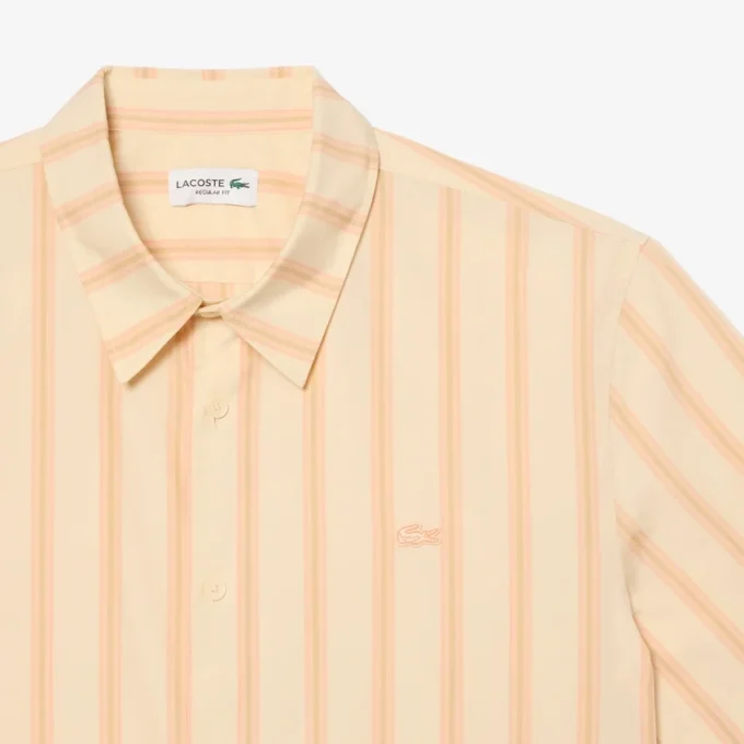 Chemise en popeline rayée coupe classique Chemise en popeline rayée coupe classique