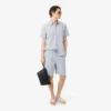 Chemise en popeline rayée coupe classique Chemise en popeline rayée coupe classique