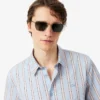 Chemise en popeline rayée coupe classique Chemise en popeline rayée coupe classique