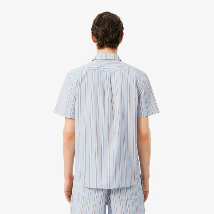 Chemise en popeline rayée coupe classique Chemise en popeline rayée coupe classique