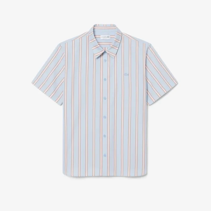 Chemise en popeline rayée coupe classique Chemise en popeline rayée coupe classique