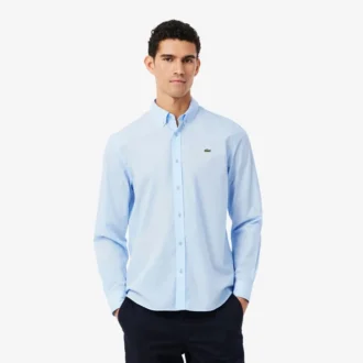 Chemise en popeline stretch à coupe classique