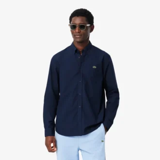 Chemise en popeline stretch à coupe classique