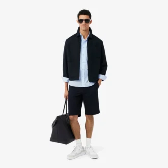 Chemise en popeline stretch à coupe classique