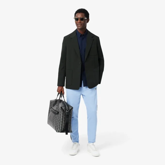 Chemise en popeline stretch à coupe classique