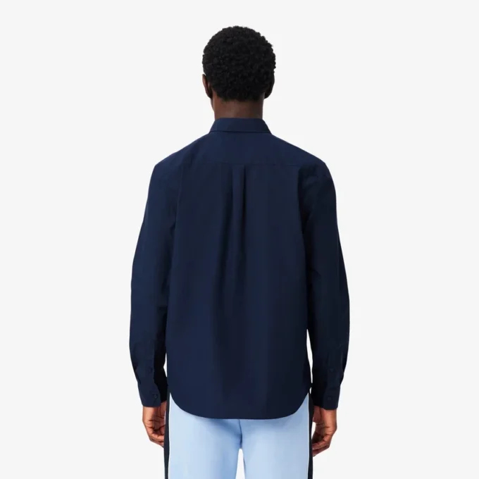 Chemise en popeline stretch à coupe classique