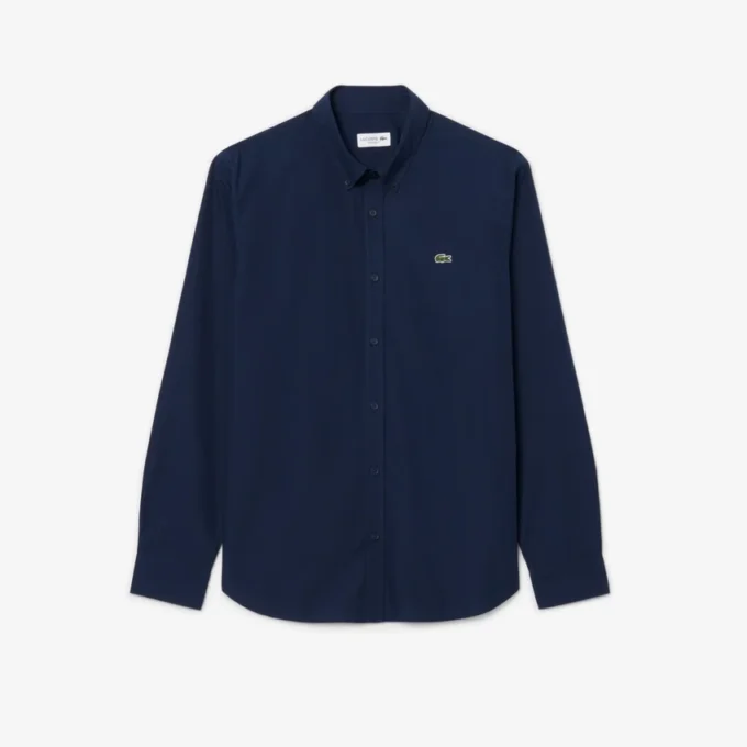 Chemise en popeline stretch à coupe classique
