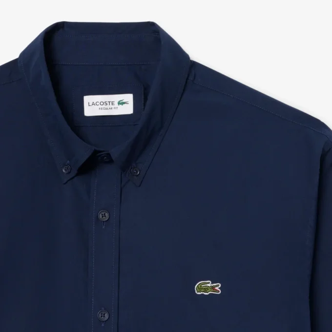 Chemise en popeline stretch à coupe classique