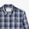Chemise en popeline stretch à imprimé vichy, coupe ajustée Chemise en popeline stretch à imprimé vichy, coupe ajustée