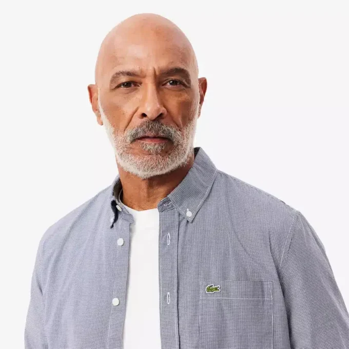 Chemise en popeline vichy pour homme, coupe classique Chemise en popeline vichy pour homme, coupe classique