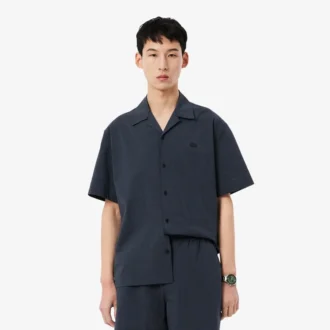 Chemise en seersucker à la coupe décontractée