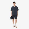 Chemise en seersucker à la coupe décontractée Chemise en seersucker à la coupe décontractée