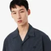Chemise en seersucker à la coupe décontractée Chemise en seersucker à la coupe décontractée