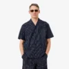 Chemise en sergé imprimé à la coupe décontractée Chemise en sergé imprimé à la coupe décontractée