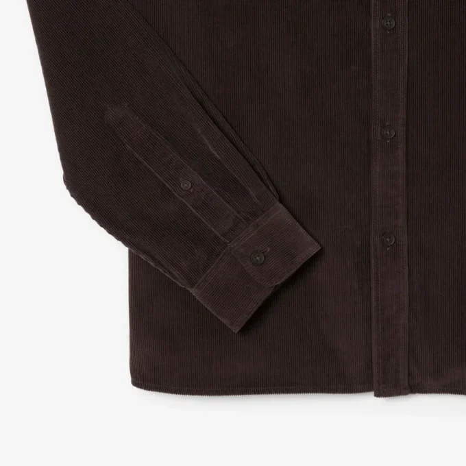 Chemise en velours coupe classique pour homme Chemise en velours coupe classique pour homme