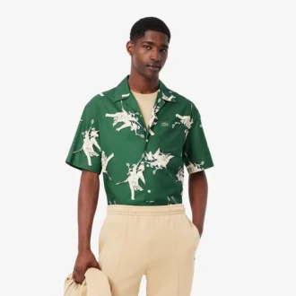 Chemise à imprimé Rena Lacoste coupe décontractée pour homme