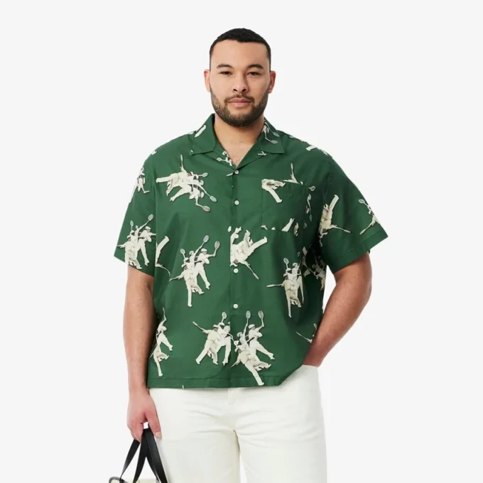 Chemise à imprimé Rena Lacoste coupe décontractée pour homme