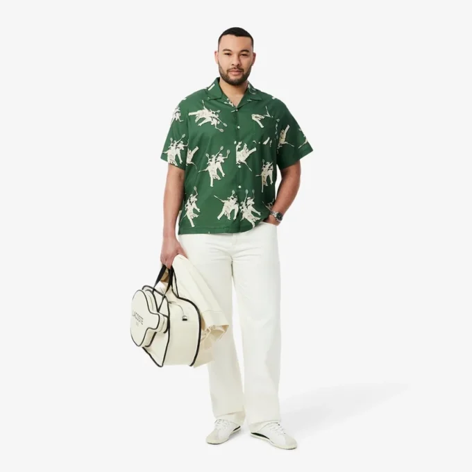 Chemise à imprimé Rena Lacoste coupe décontractée pour homme