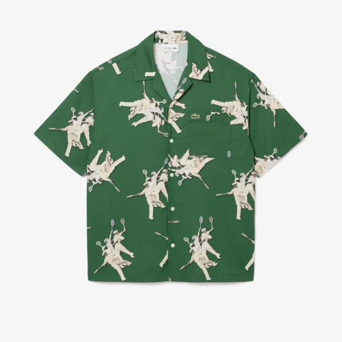 Chemise à imprimé Rena Lacoste coupe décontractée pour homme